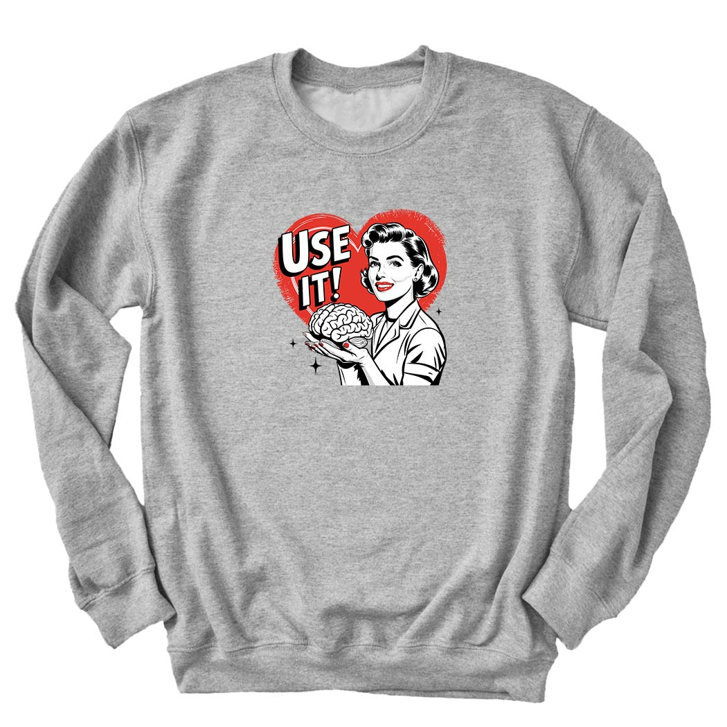 Use It! ~ Crewneck Sweatshirt ~ humanKIND-athletic heather