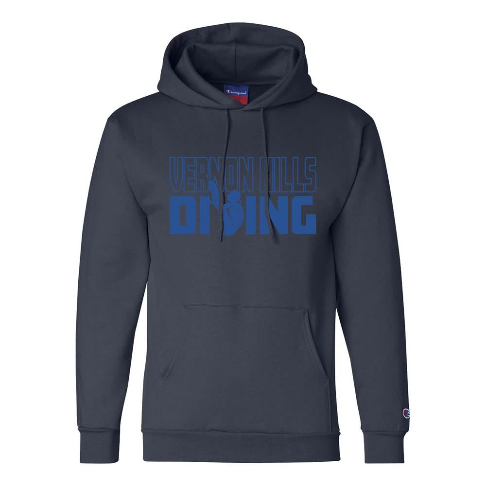 Vernon Hills Diving ~ Champion Powerblend Hoodie ~ Vernon Hills High School Swim & Dive