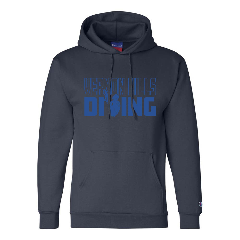 Vernon Hills Diving ~ Champion Powerblend Hoodie ~ Vernon Hills High School Swim & Dive
