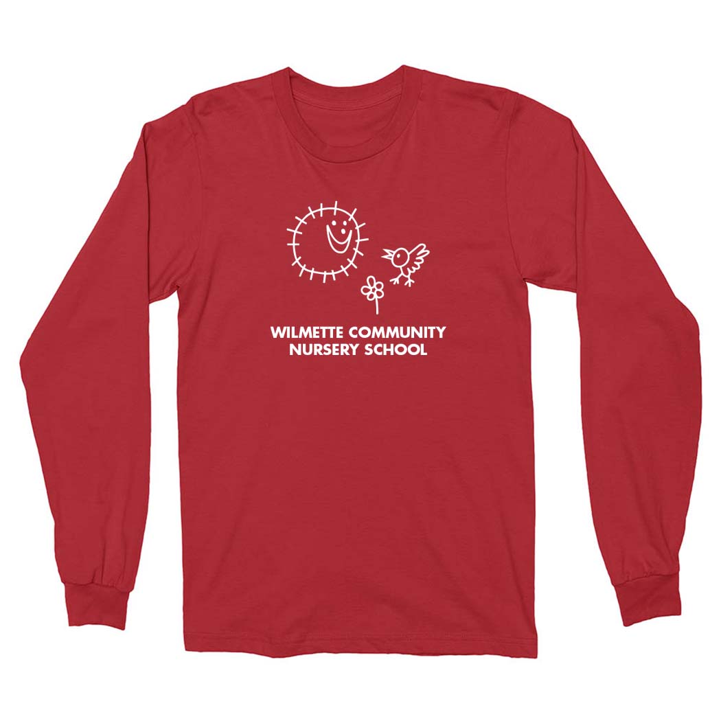 Wcns Drawing ~ Long Sleeve T-Shirt ~ Wilmette Community Nursery School