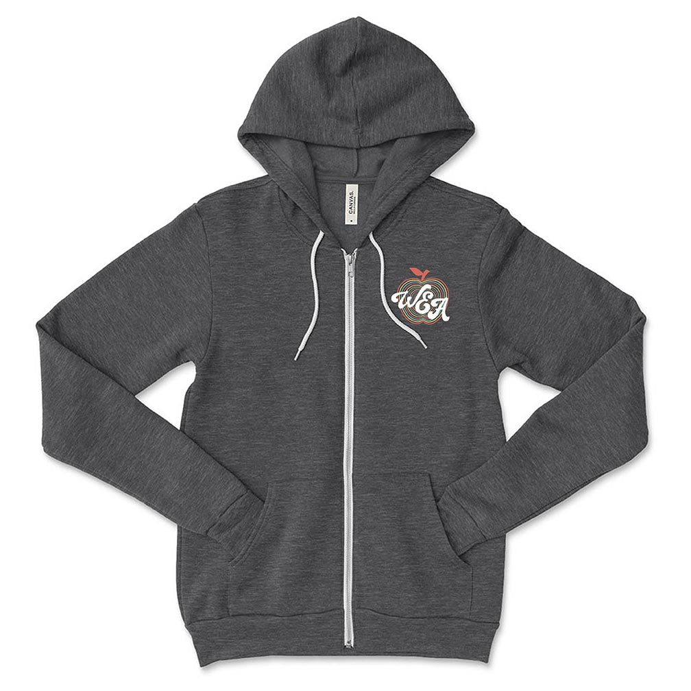 Retro Apple ~ Zip Hoodie ~ Wilmette Education Association