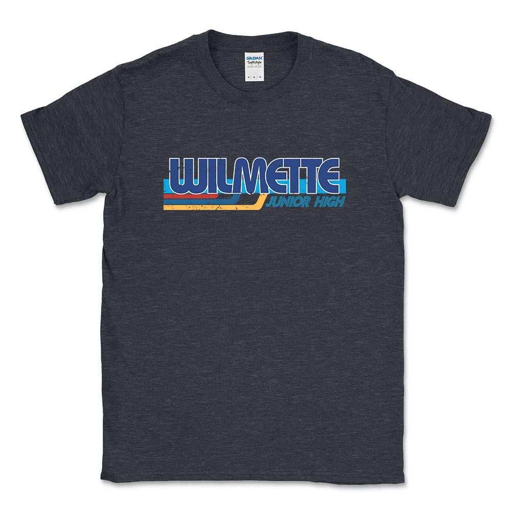 Vintage Stripes ~ Cotton T-Shirt ~ Wilmette Junior High School