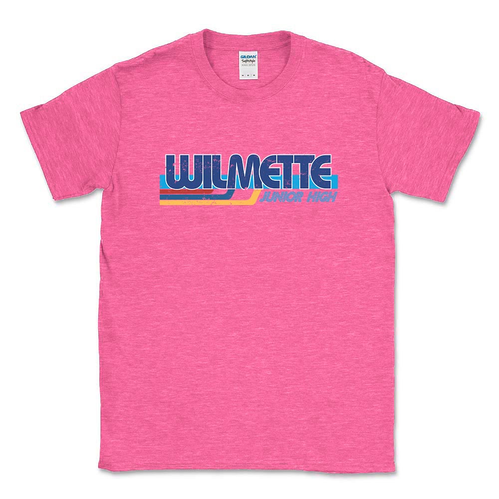 Vintage Stripes ~ Cotton T-Shirt ~ Wilmette Junior High School