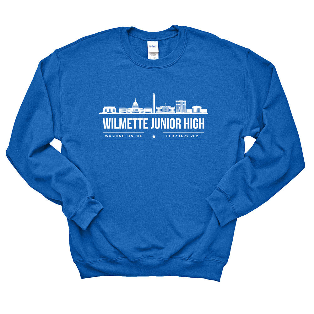 CREWNECK SWEATSHIRT ~ WJHS WASHINGTON DC ~ youth & adult ~ classic unisex fit