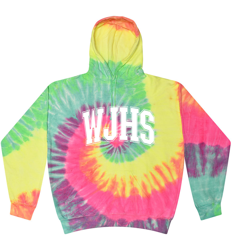 Extended Arc ~ Tie-Dye Hoodie ~ Wilmette Junior High School