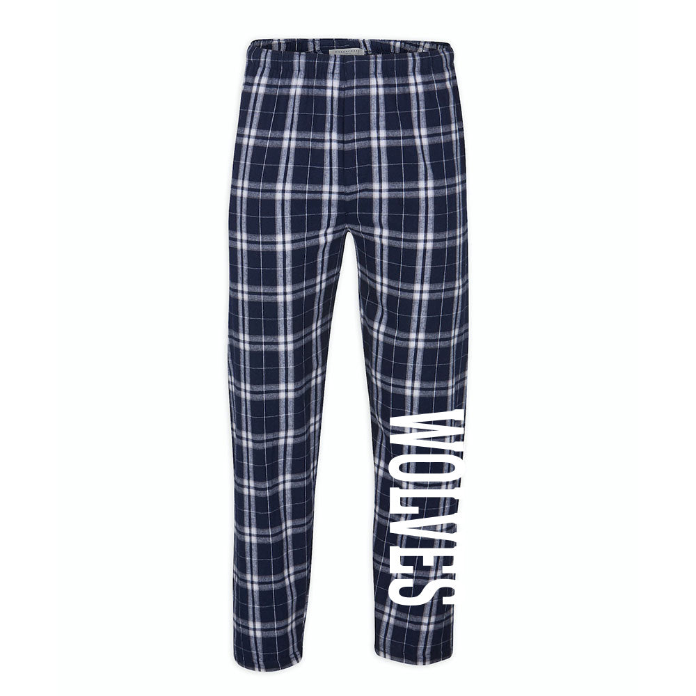Wolves Pants ~ Flannel Pants ~ Wilmette Junior High School