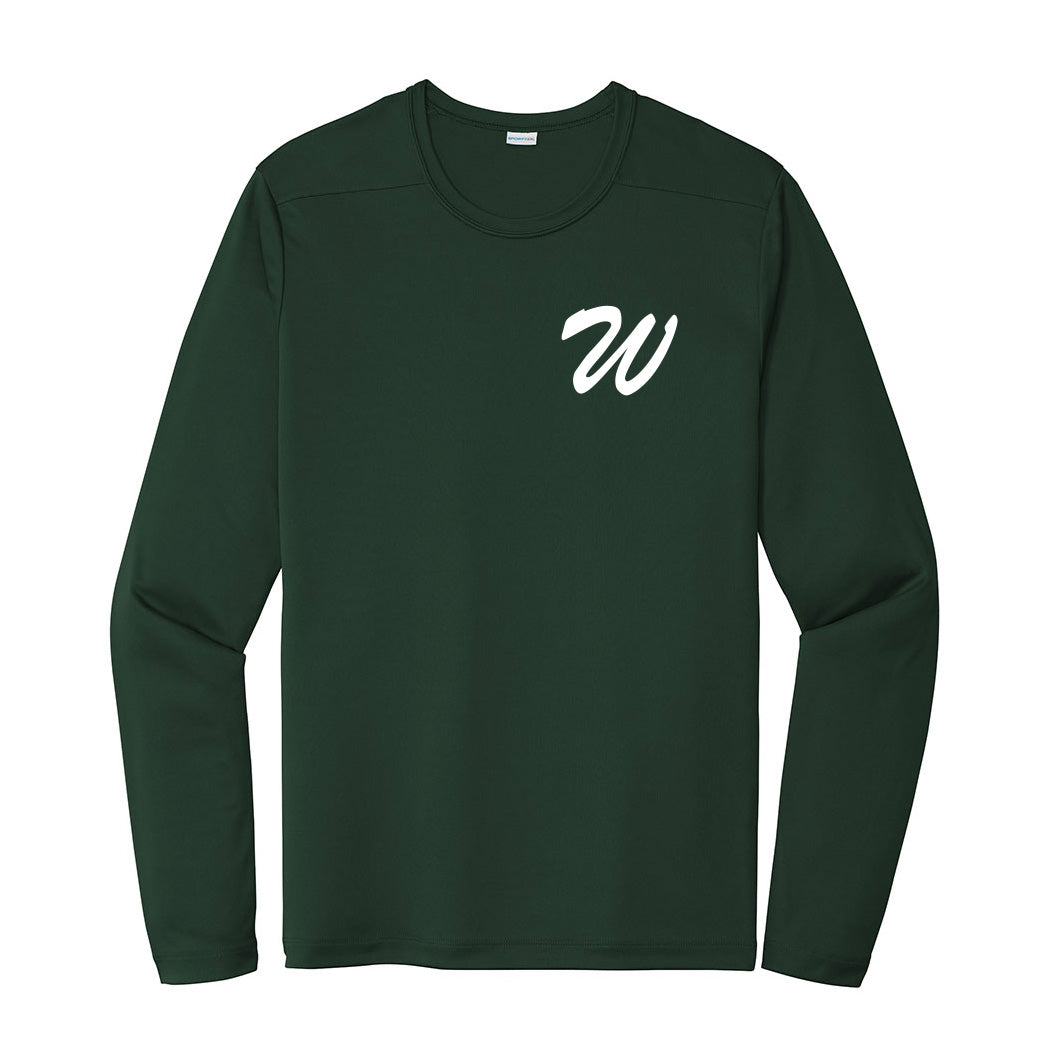 W Travel ~ Long Sleeve Performance T-Shirt ~ Wilmette Baseball Association
