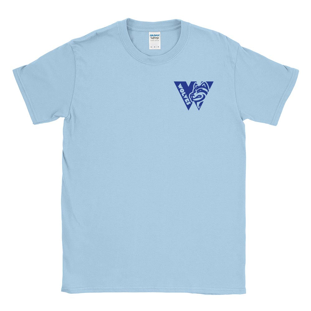 W Wolves ~ Cotton T-Shirt ~ Woodlawn Middle School