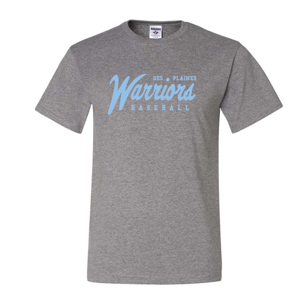 DES PLAINES WARRIORS LOGO DRIPOWER TEE ~ DES PLAINES WARRIORS ~ youth & adult ~ classic unisex fit