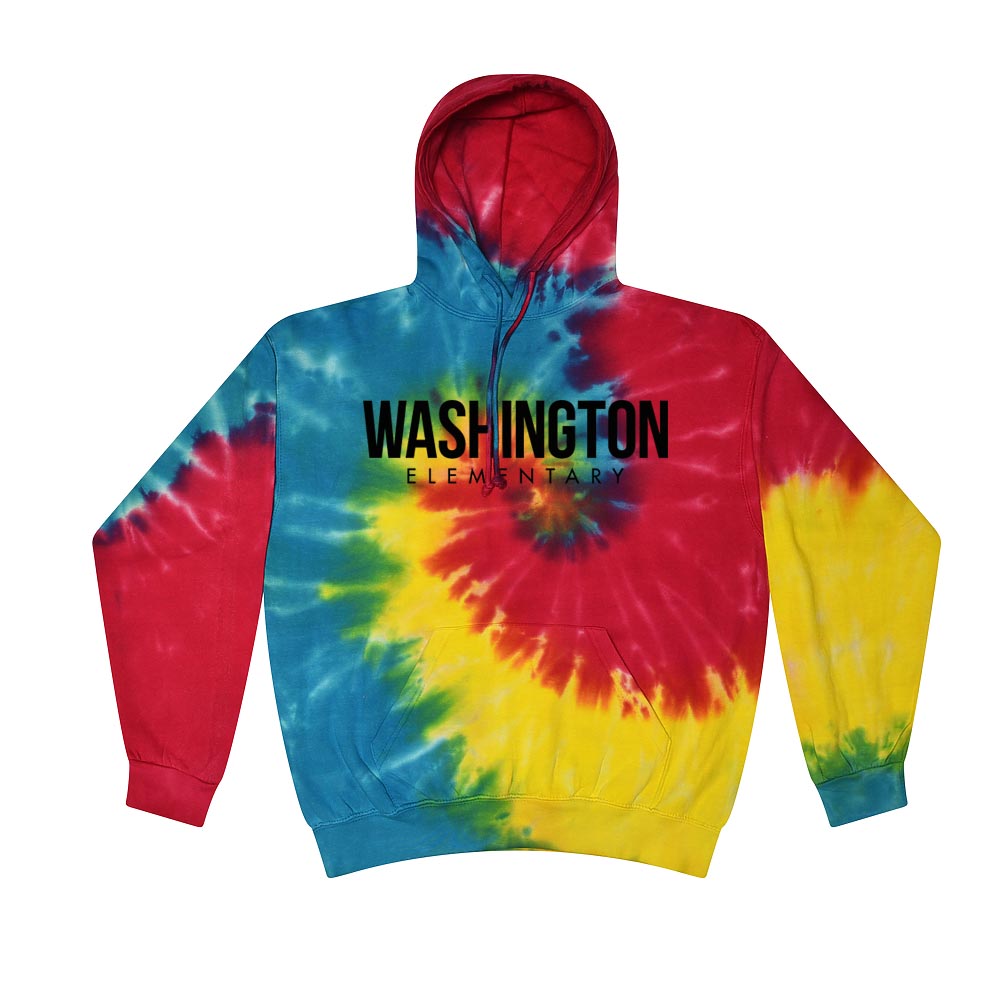 Modern ~ Tie-Dye Hoodie ~ Washington Elementary School