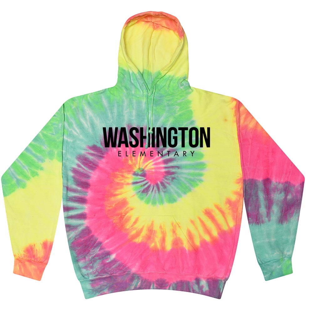 Modern ~ Tie-Dye Hoodie ~ Washington Elementary School