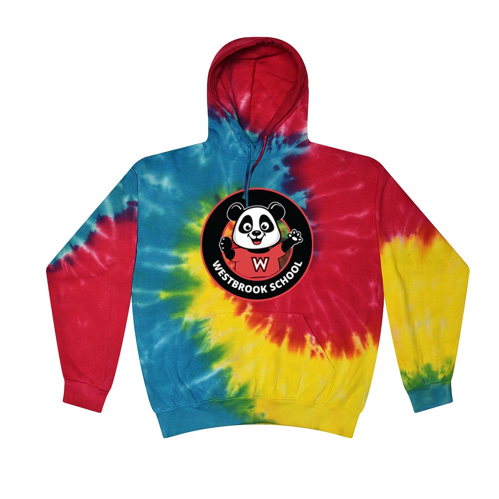 School Logo ~ Tie-Dye Hoodie ~ Westbrook Elementary School