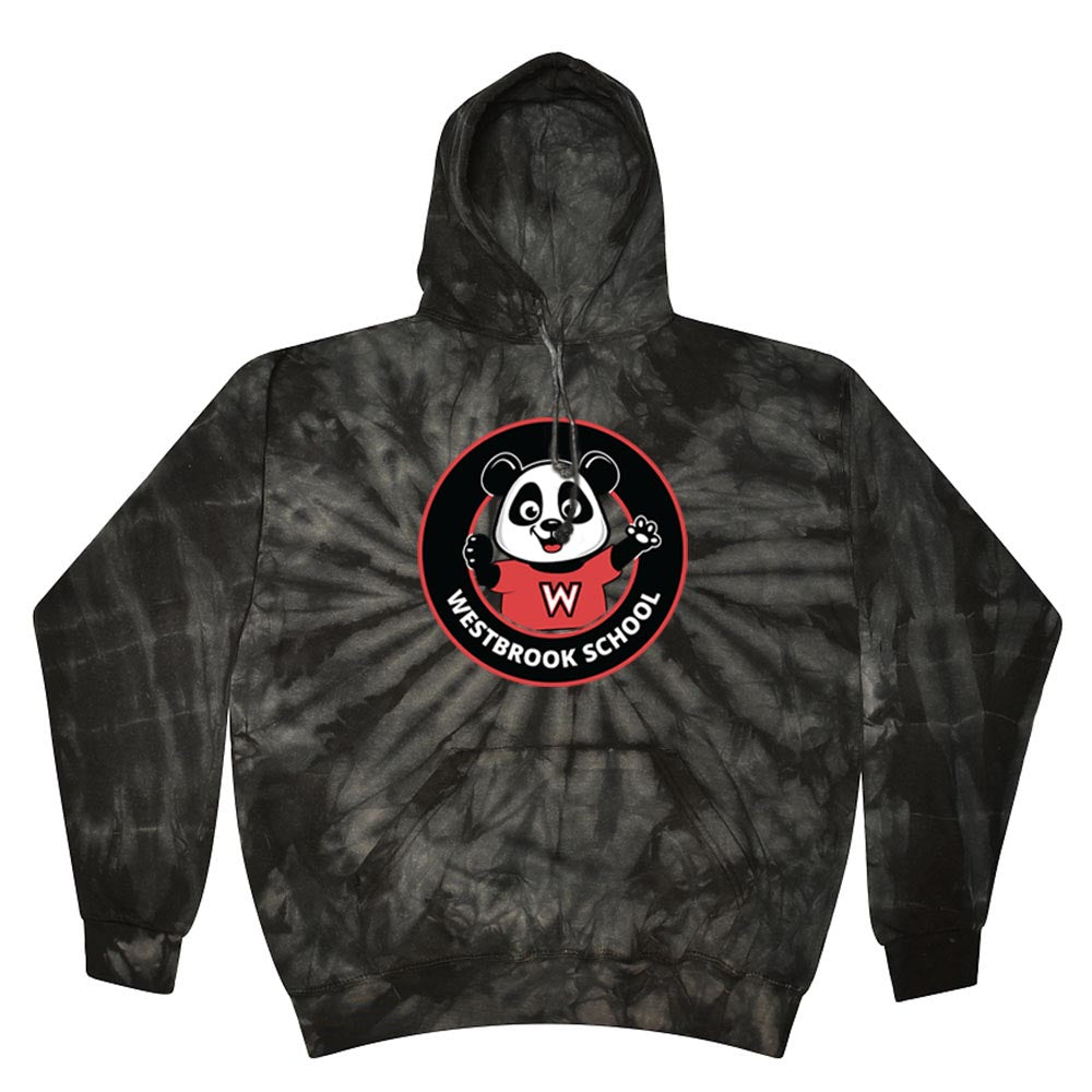 WESTBROOK LOGO TIE DYE HOODIE ~ WESTBROOK ELEMENTARY SCHOOL ~ youth & adult ~ classic unisex fit