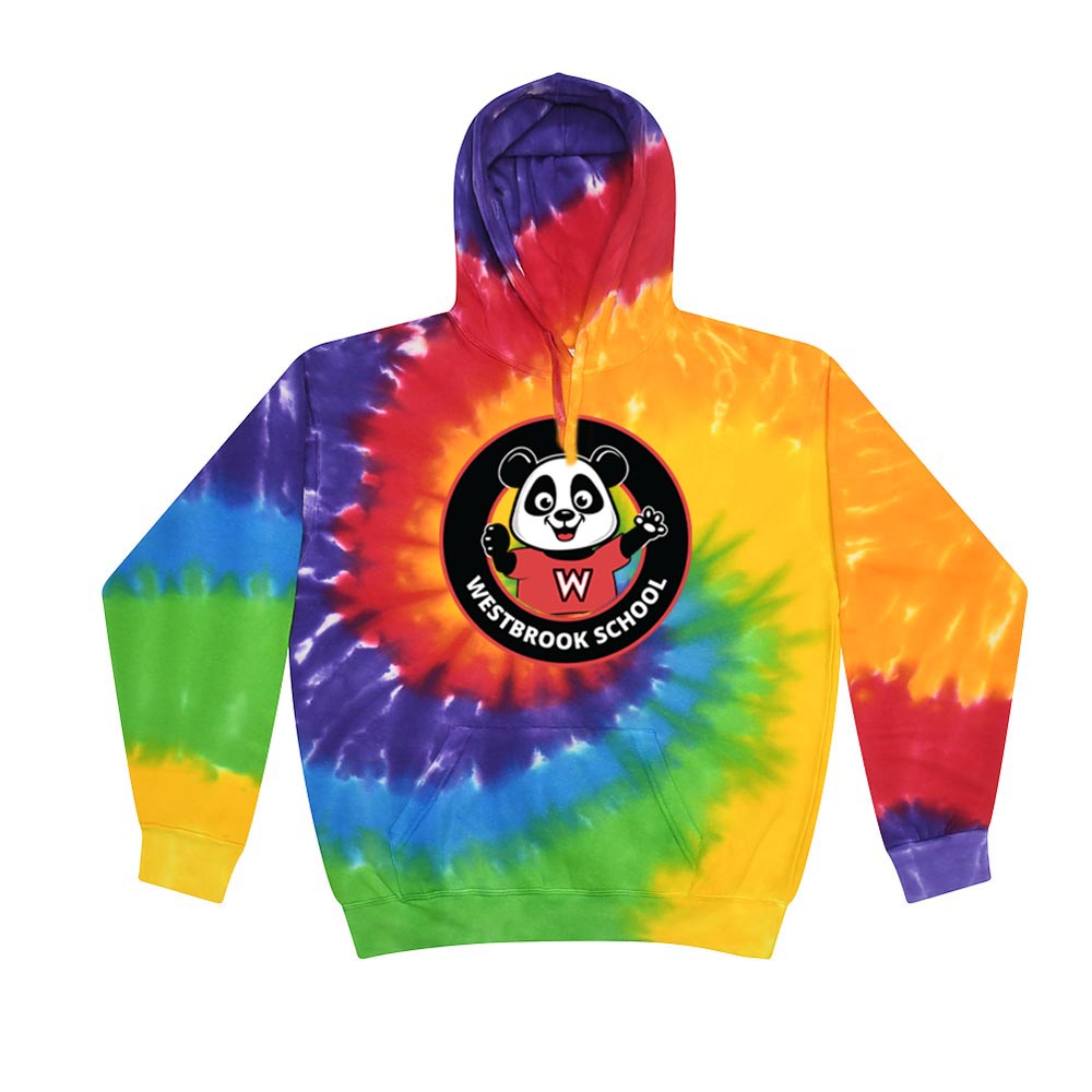 School Logo ~ Tie-Dye Hoodie ~ Westbrook Elementary School