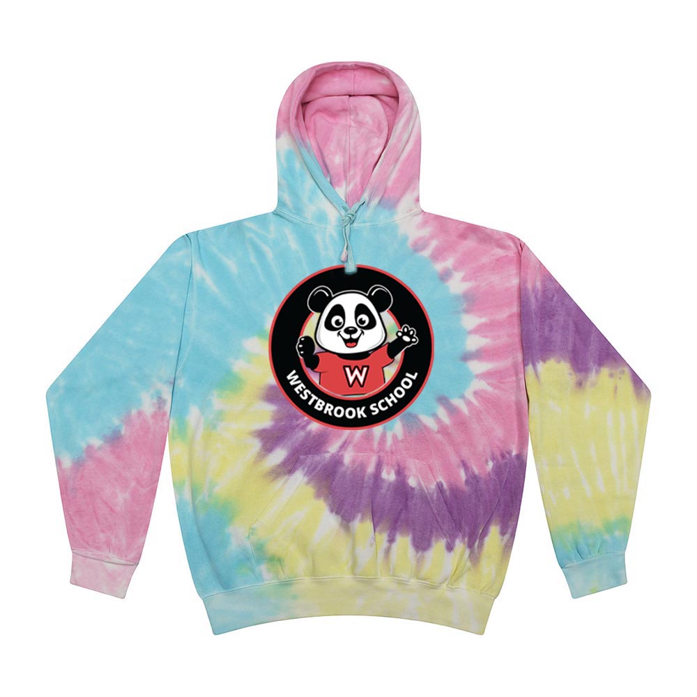 School Logo ~ Tie-Dye Hoodie ~ Westbrook Elementary School