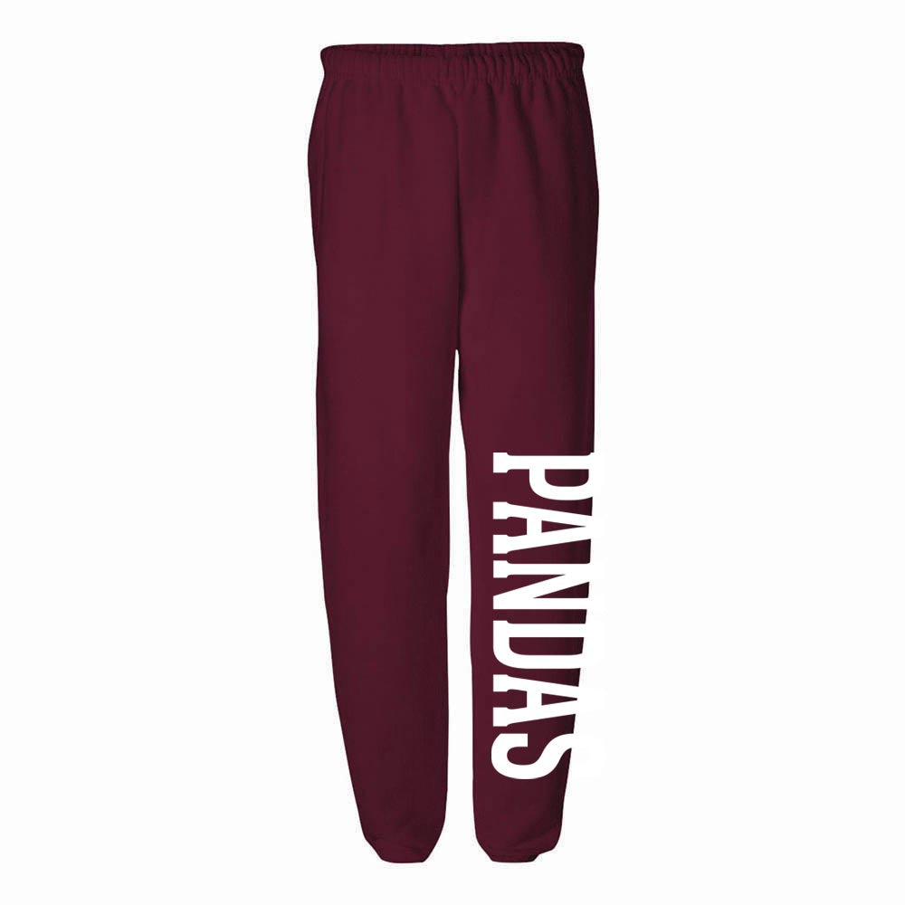 PANDAS SWEATPANTS ~ WESTBROOK ELEMENTARY SCHOOL ~ youth and adult ~ classic fit