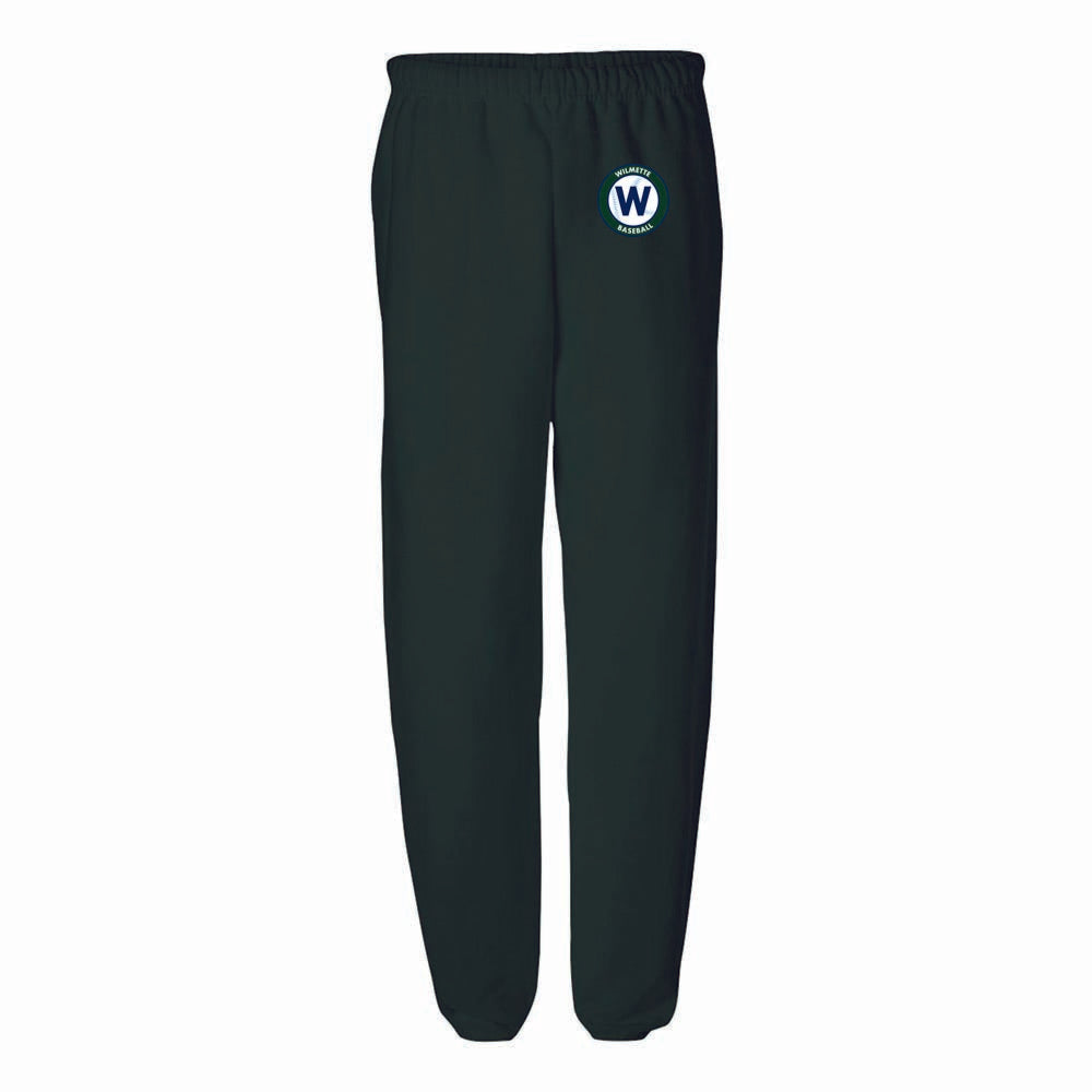 CIRCLE W SWEATPANTS ~ WILMETTE BASEBALL ~ youth & adult ~ classic unisex fit