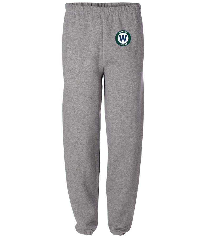 CIRCLE W SWEATPANTS ~ WILMETTE BASEBALL ~ youth & adult ~ classic unisex fit
