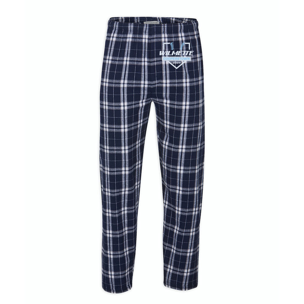 COOPERSTOWN FLANNEL PANTS ~ WILMETTE BASEBALL ~ youth & adult ~ classic fit