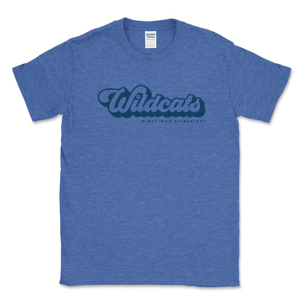 Retro Script ~ Cotton T-Shirt ~ Winkelman Elementary School