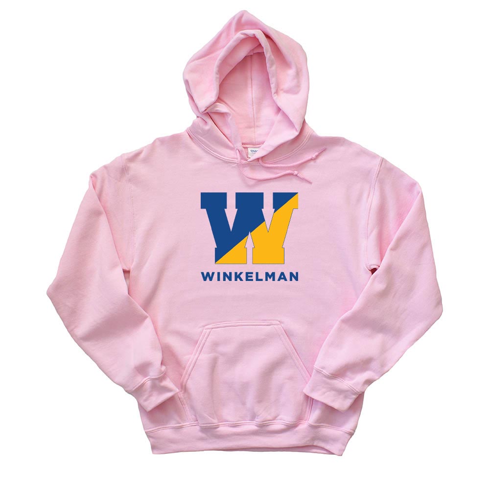 Split W ~ Hoodie ~ Winkelman Elementary-light pink