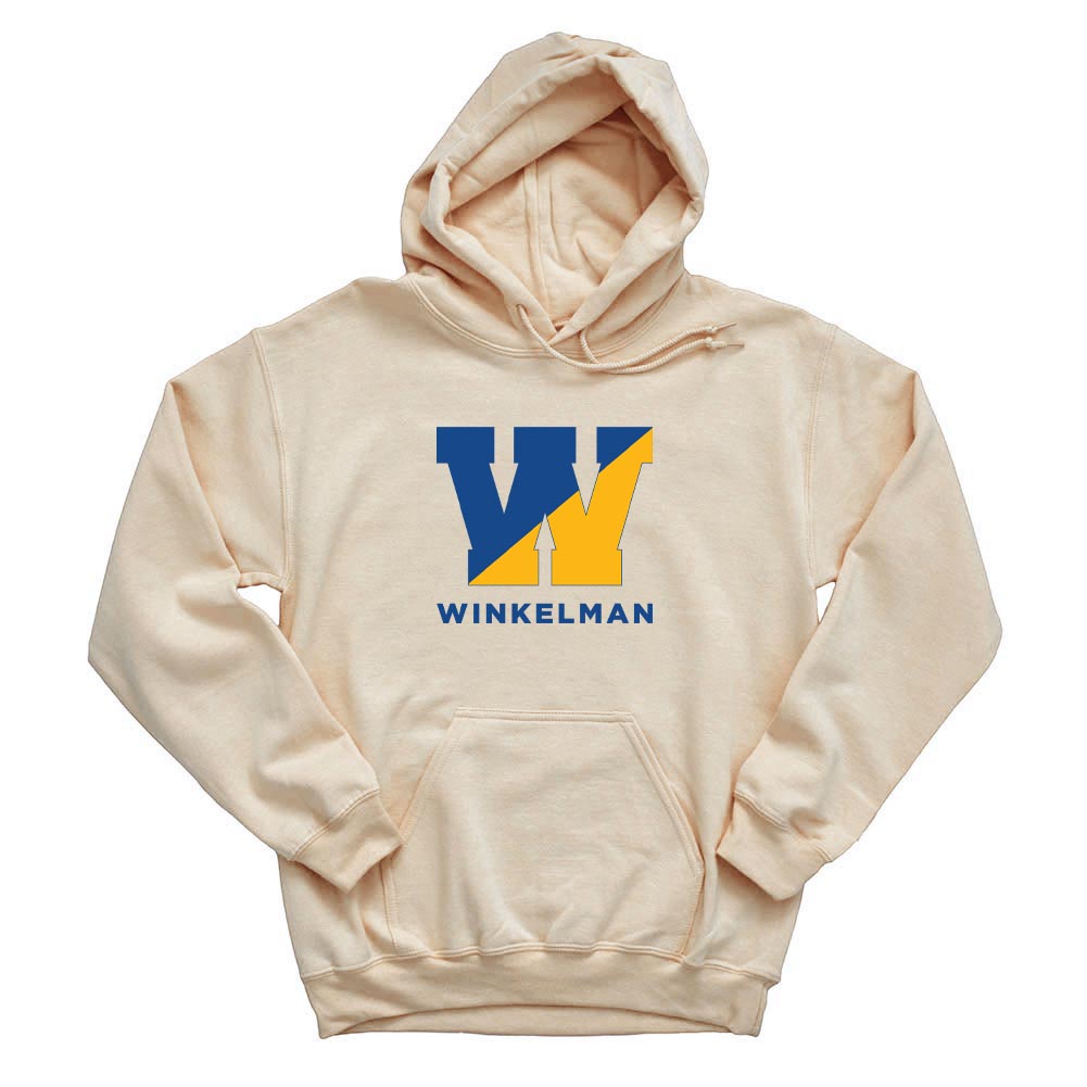 Split W ~ Hoodie ~ Winkelman Elementary-sand