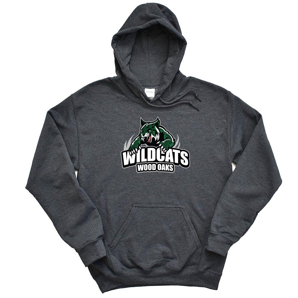 Wildcats Mascot ~ Hoodie ~ Wood Oaks Junior High
