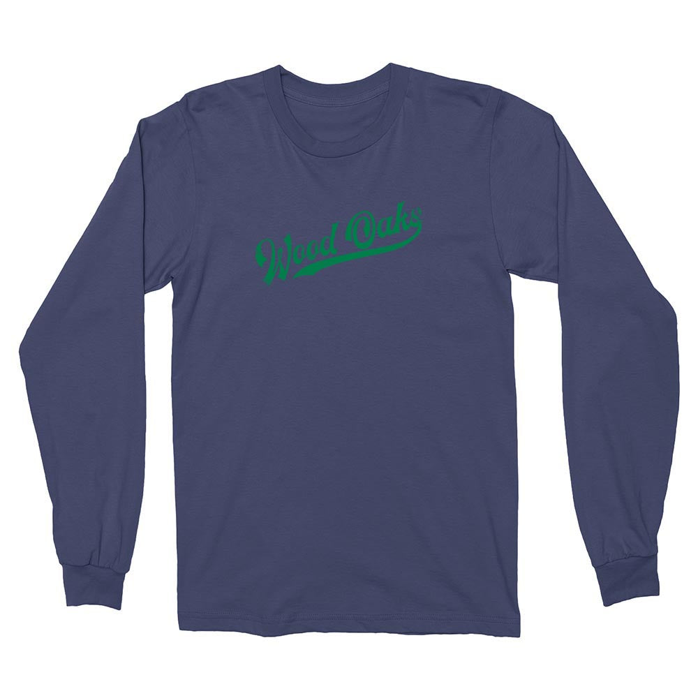 Retro Script ~ Long Sleeve T-Shirt ~ Wood Oaks Junior High