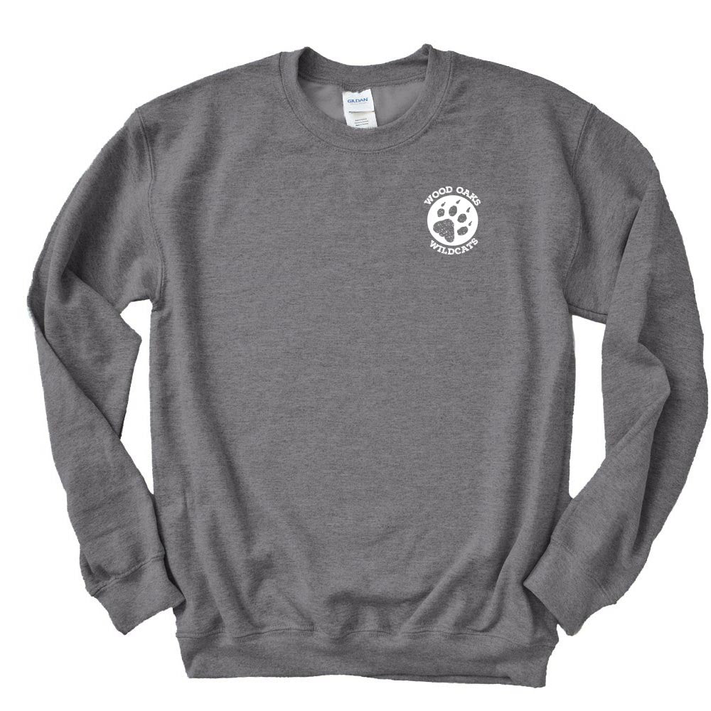 Wood Oaks Paw ~ Crewneck Sweatshirt ~ Wood Oaks Junior High