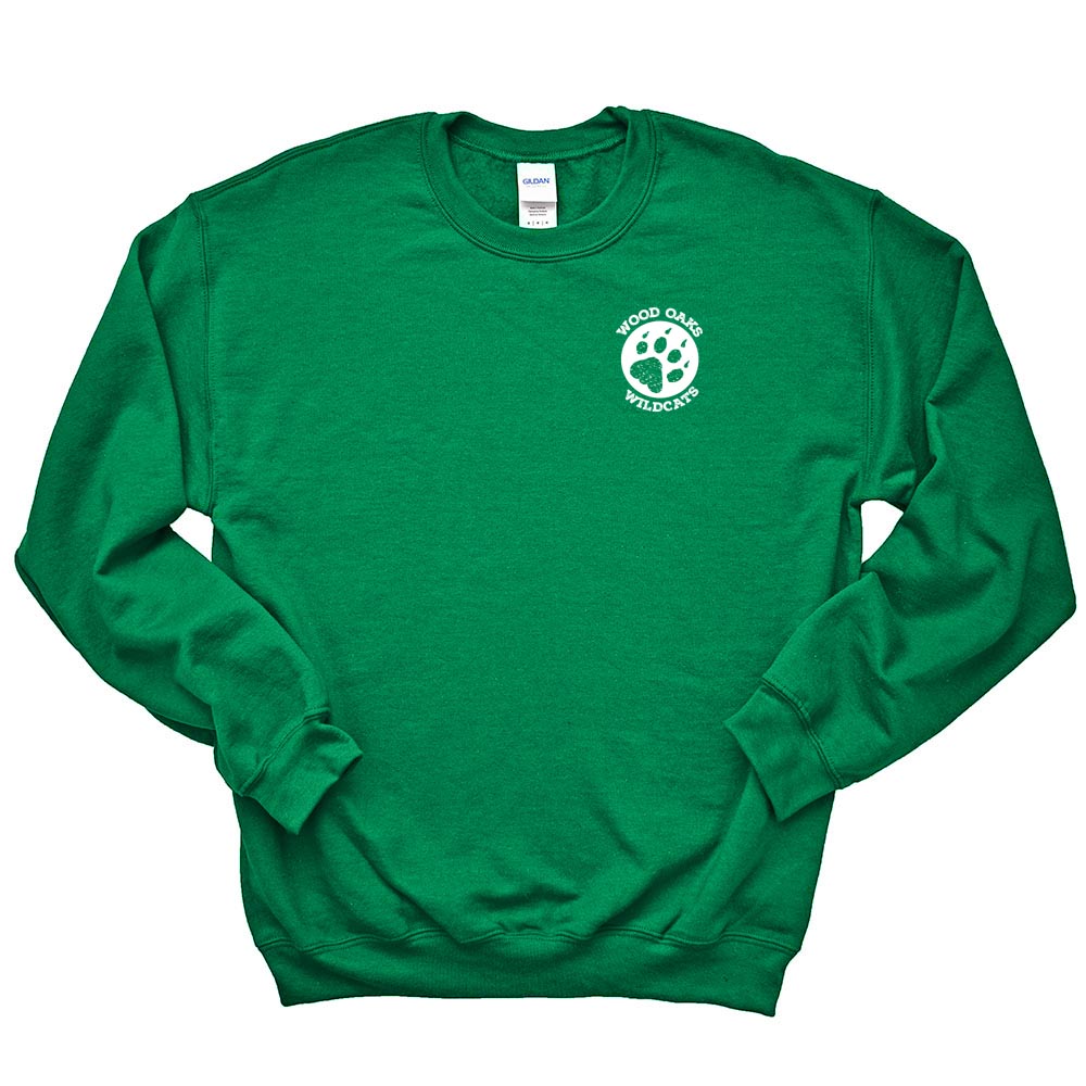 Wood Oaks Paw ~ Crewneck Sweatshirt ~ Wood Oaks Junior High
