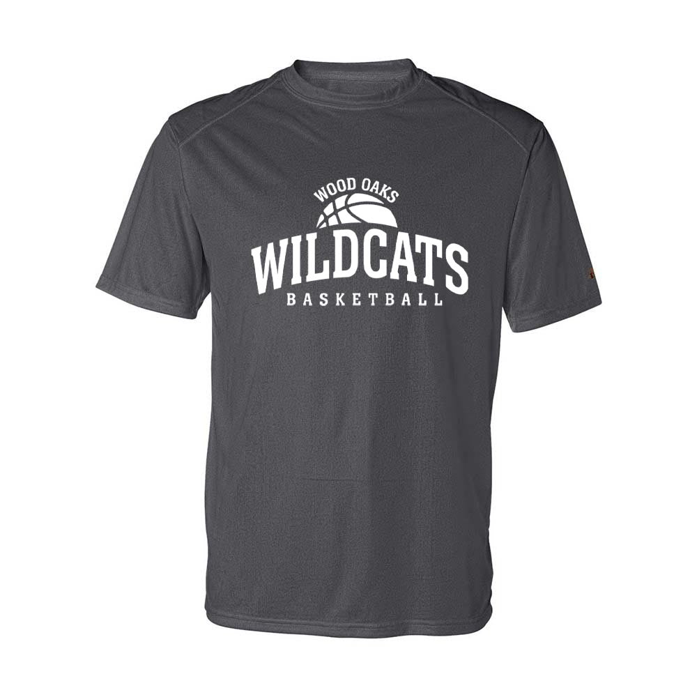 BASKETBALL PERFORMANCE TEE ~ WOOD OAKS ATHLETICS ~ youth & adult ~ classic fit