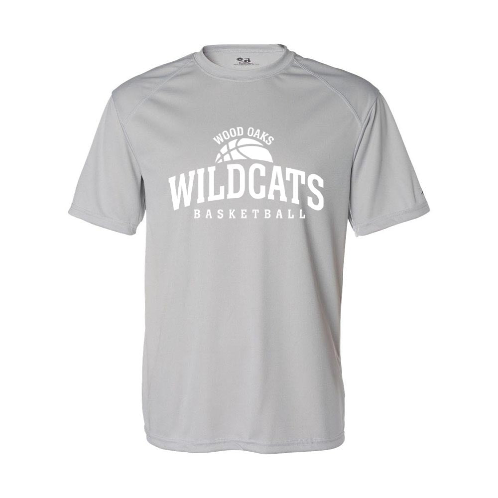 BASKETBALL PERFORMANCE TEE ~ WOOD OAKS ATHLETICS ~ youth & adult ~ classic fit