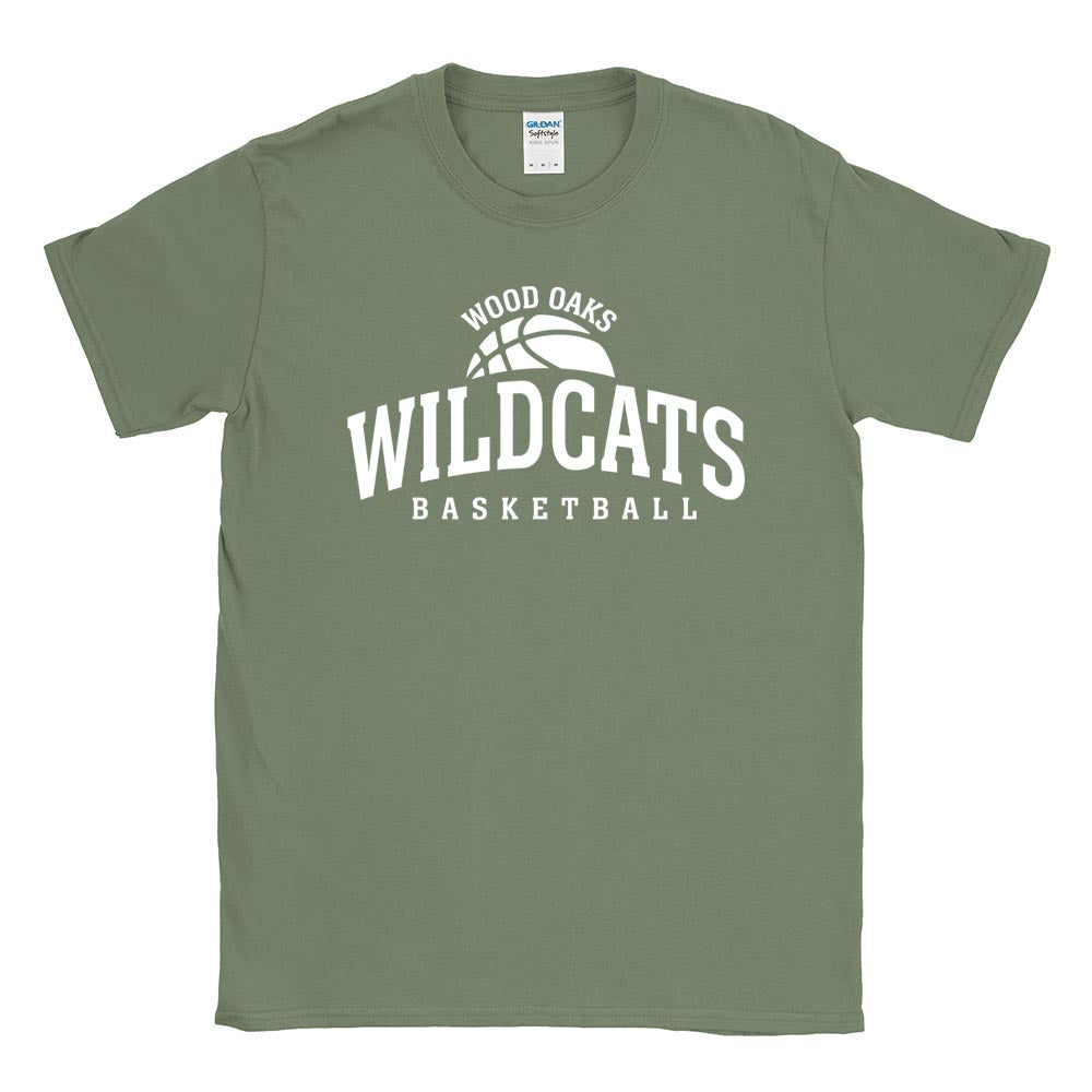 Basketball ~ Cotton T-Shirt ~ Wood Oaks Athletics