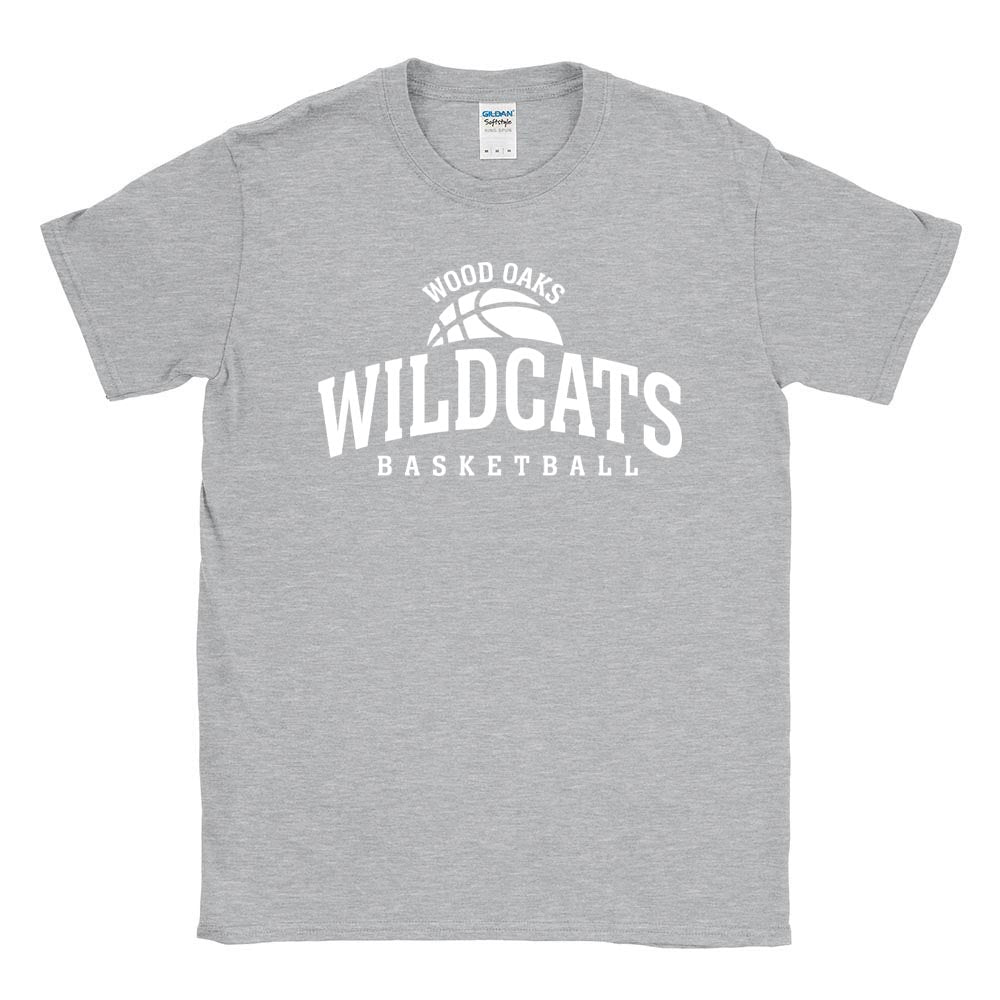Basketball ~ Cotton T-Shirt ~ Wood Oaks Athletics
