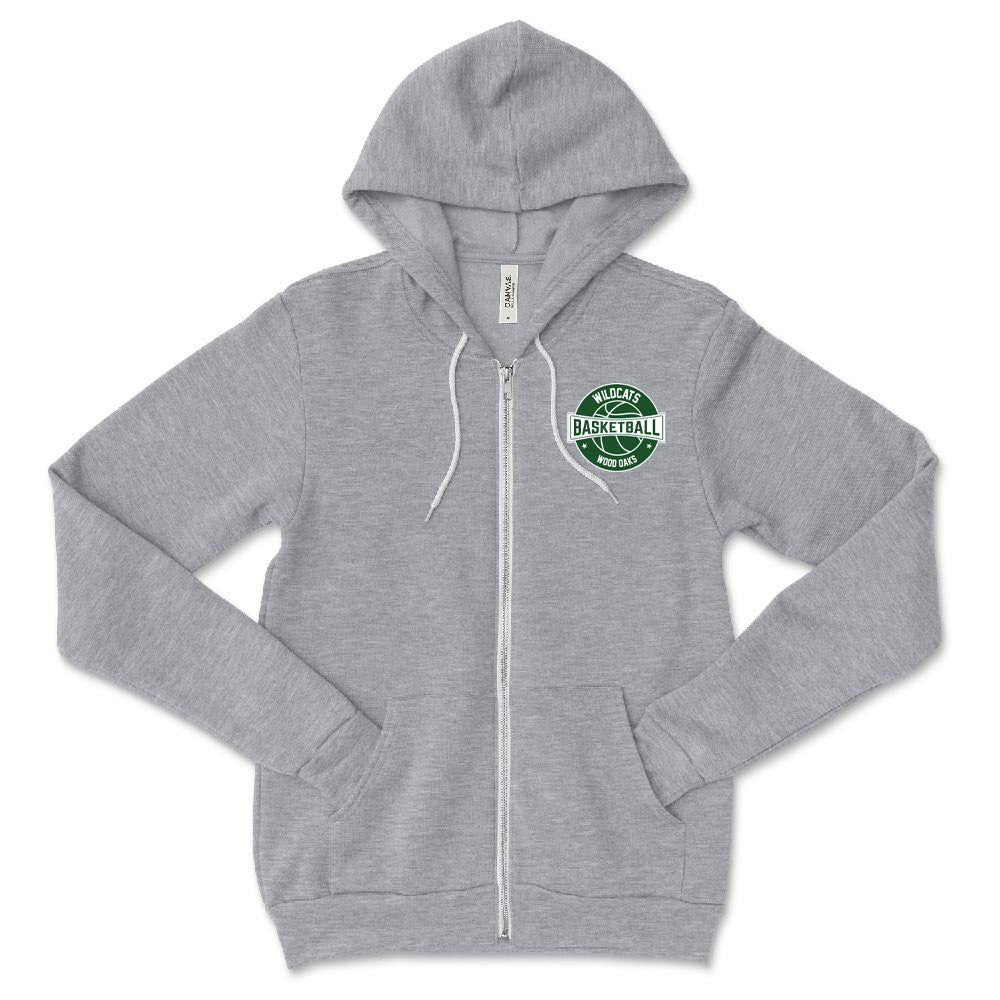 Basketball ~ Zip Hoodie ~ Wood Oaks Athletics