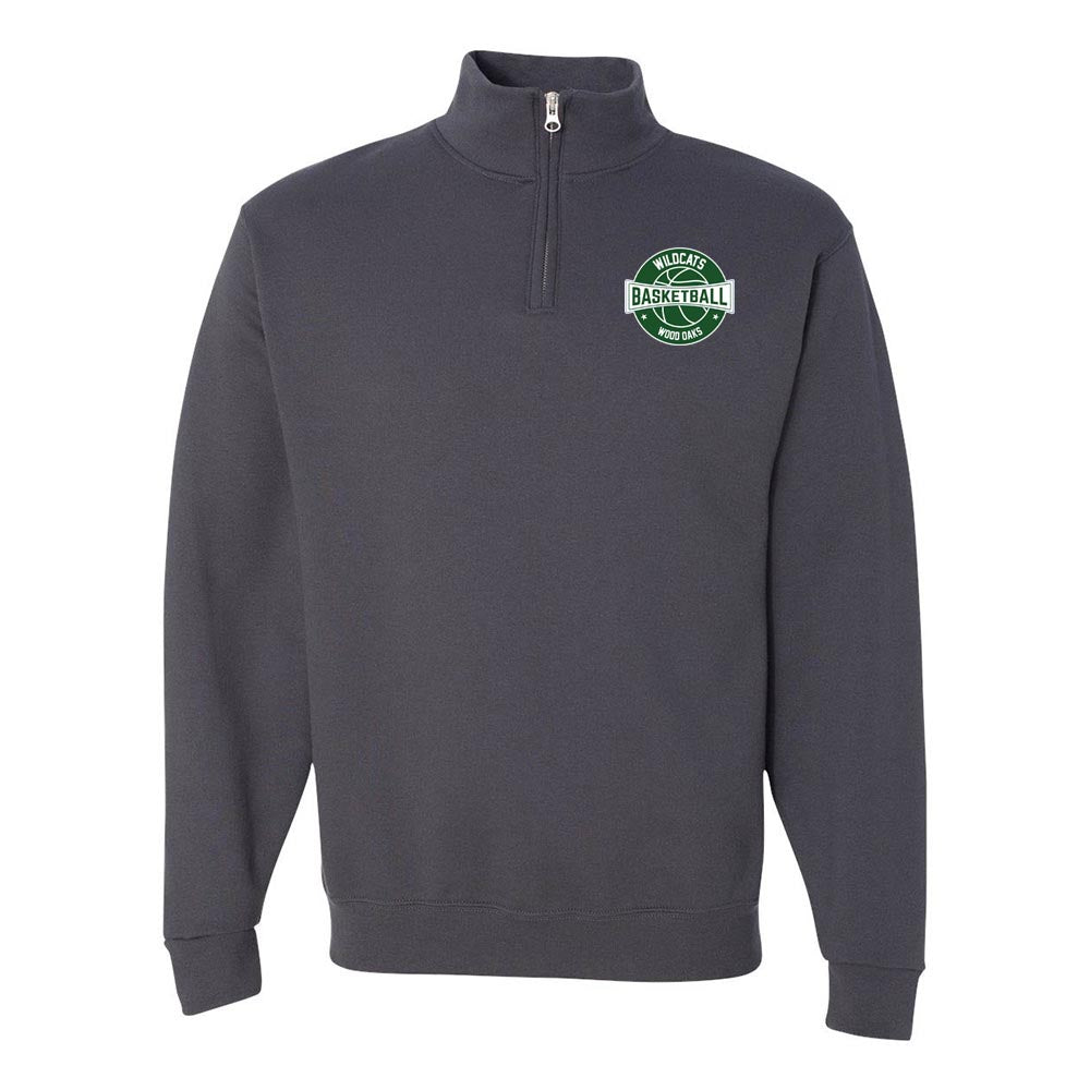 Basketball ~ Quarter Zip Sweatshirt ~ Wood Oaks Athletics