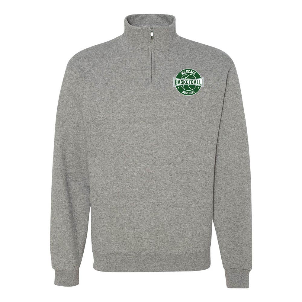 Basketball ~ Quarter Zip Sweatshirt ~ Wood Oaks Athletics