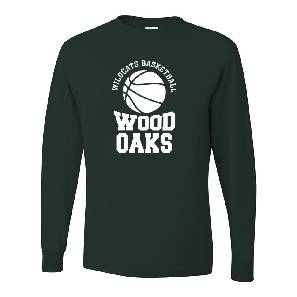Basketball ~ Long Sleeve Dripower T-Shirt ~ Wood Oaks Athletics
