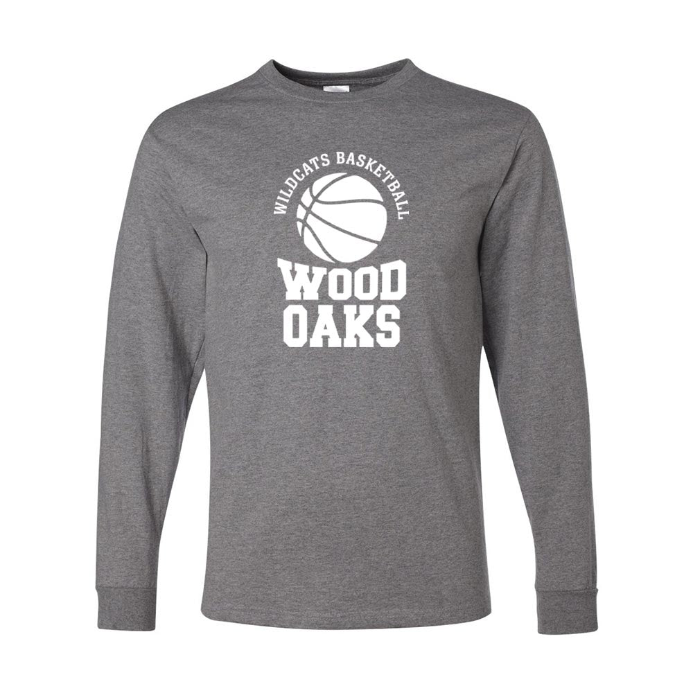Basketball ~ Long Sleeve Dripower T-Shirt ~ Wood Oaks Athletics