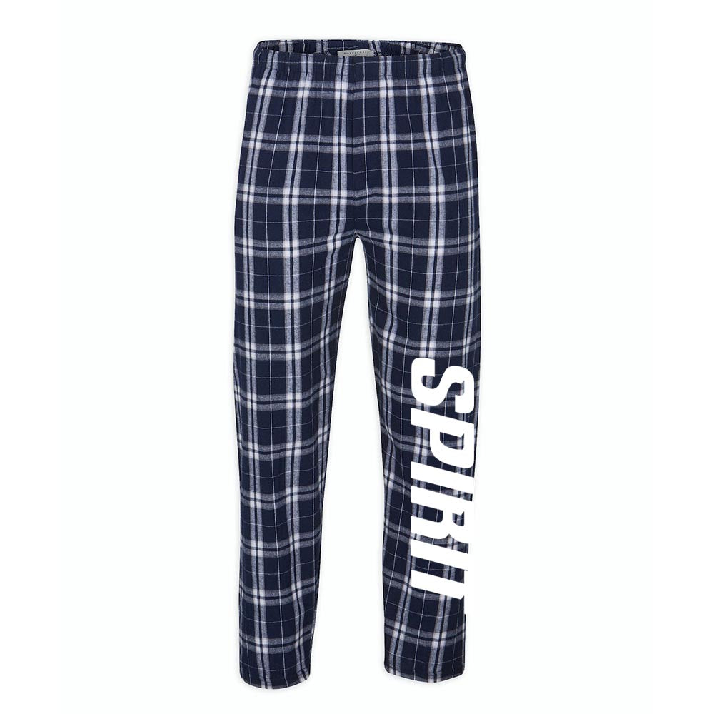 Spirit Flannel Pants ~ Wood Oaks Athletics-navy silver plaid