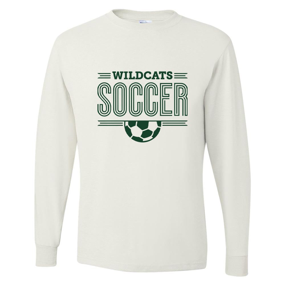 Soccer ~ Long Sleeve 50/50 T-Shirt ~ Wood Oaks Athletics
