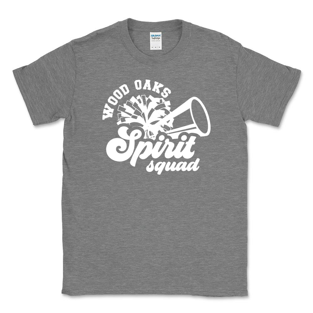 Spirit Squad Script ~ Cotton T-Shirt ~ Wood Oaks Athletics