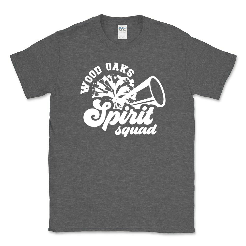 Spirit Squad Script ~ Cotton T-Shirt ~ Wood Oaks Athletics