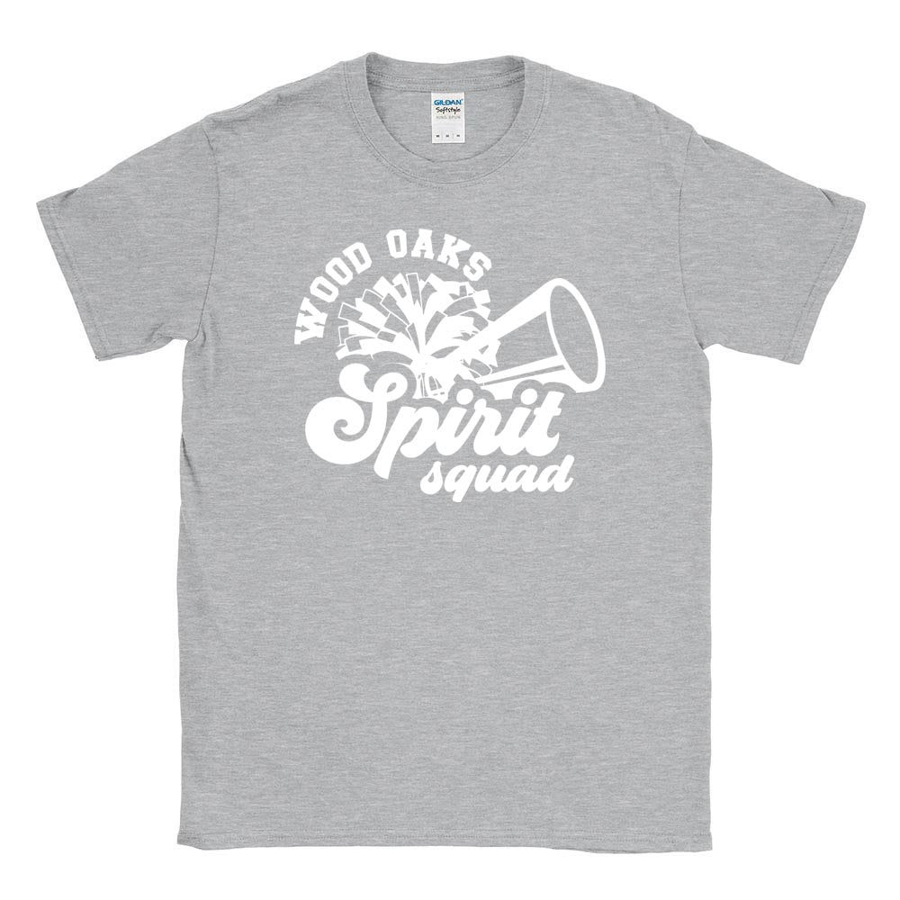 Spirit Squad Script ~ Cotton T-Shirt ~ Wood Oaks Athletics