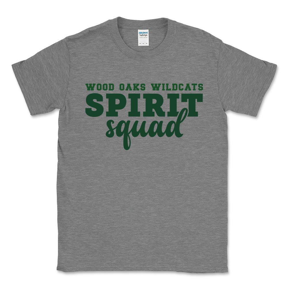 Spirit Squad ~ Cotton T-Shirt ~ Wood Oaks Athletics