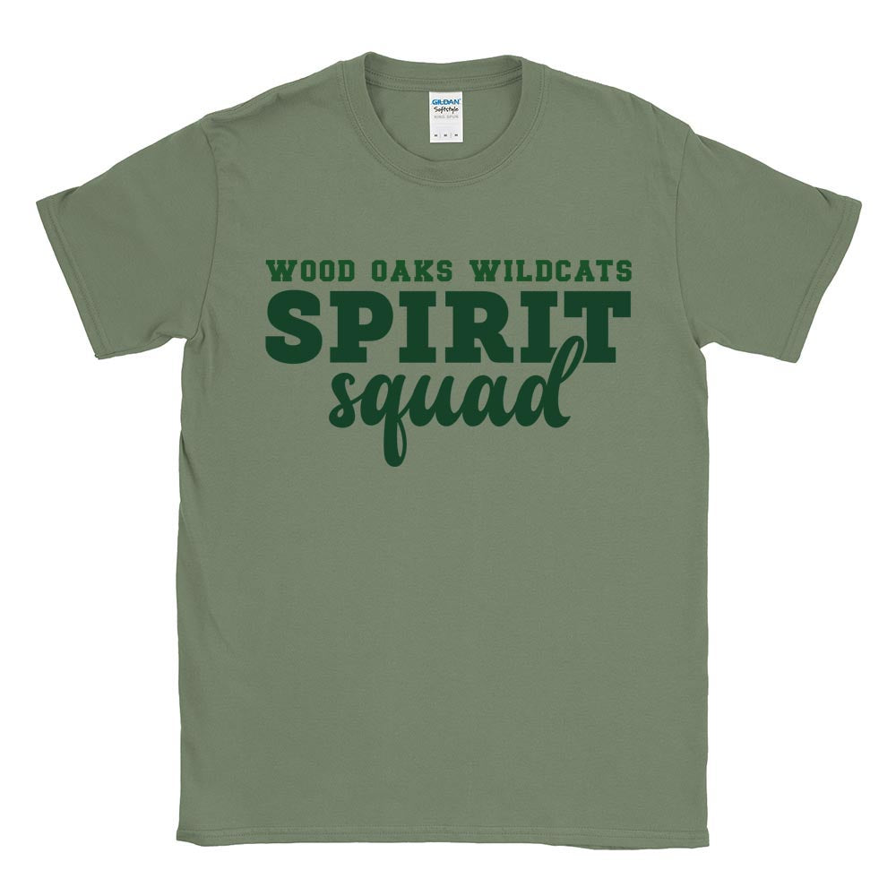 Spirit Squad ~ Cotton T-Shirt ~ Wood Oaks Athletics
