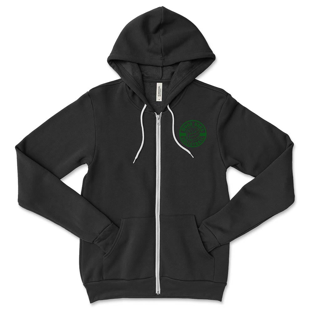 Volleyball ~ Zip Hoodie ~ Wood Oaks Athletics