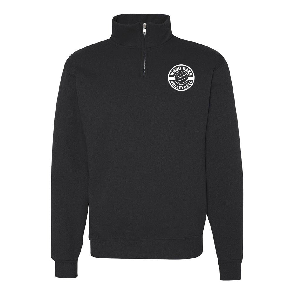 Volleyball ~ Quarter Zip Sweatshirt ~ Wood Oaks Athletics