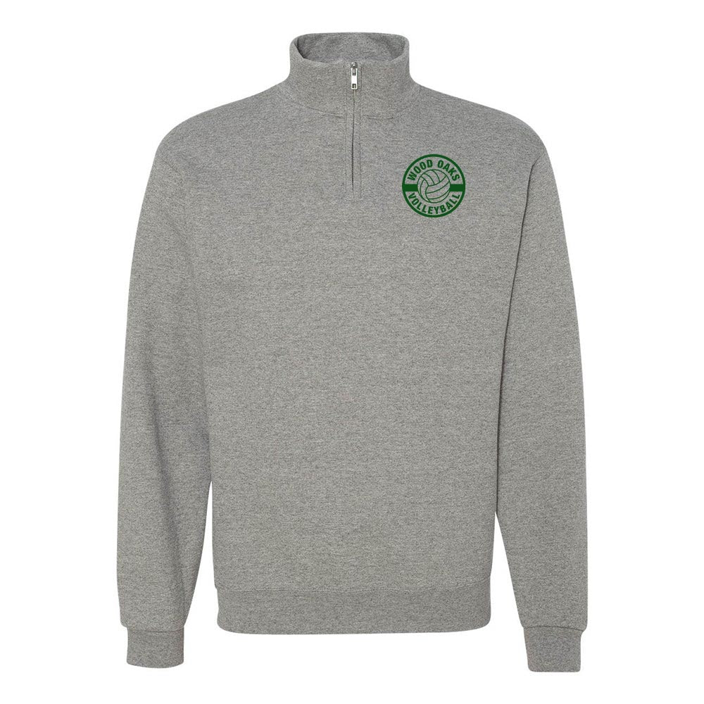 Volleyball ~ Quarter Zip Sweatshirt ~ Wood Oaks Athletics
