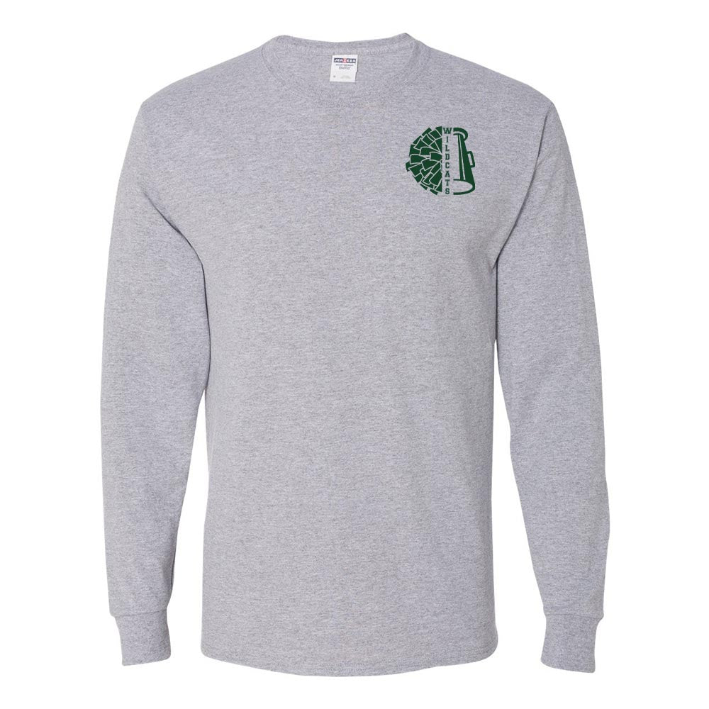 Spirit Squad ~ Long Sleeve 50/50 T-Shirt ~ Wood Oaks Athletics